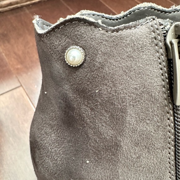 Women’s Ankle Boots with Square Chunky Heels, Size US 7 = 23.5cm - Picture 8 of 11